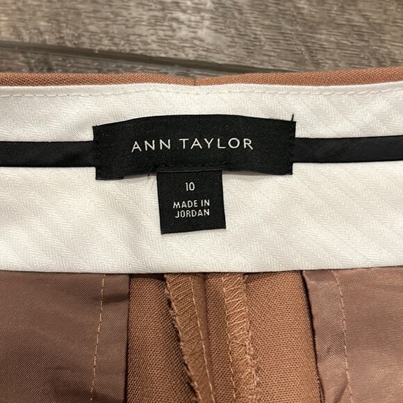 Ann Taylor Women's Signature Trouser Tan Size 10 - Picture 6 of 8